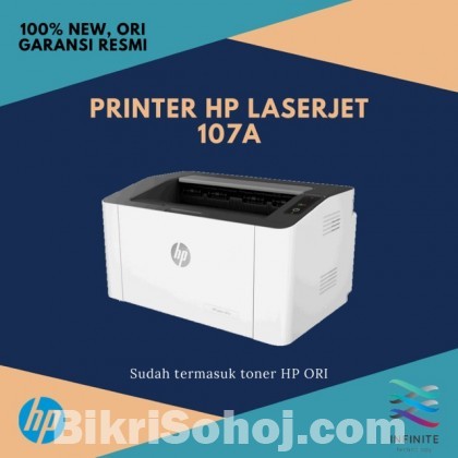 HP Black & White LaserJet 107a Genuine Toner Printer